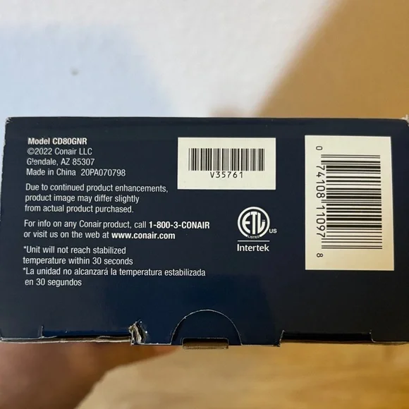 Conair 1/2" Black Curling Iron for Tight Curls - Picture 5 of 5